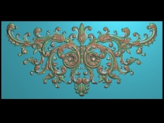 Mẫu hoa lá tây cửa 12 cnc