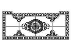 Mẫu mái kính cắt cnc model dxf