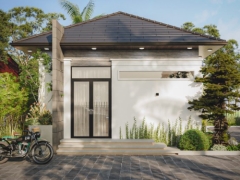 Mẫu nhà 1 tầng 3dmax