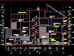 Mẫu nhà 3.5 tầng 5x20m ful bản vẽ (KT, KC, điện, nước, M&E, ..) thiết kế lệch tầng
