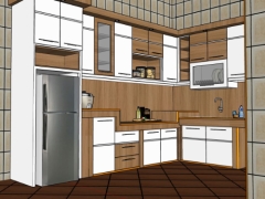 Mẫu nội thất phòng bếp đơn giản su