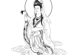 Mẫu Phật Quan Âm file corel