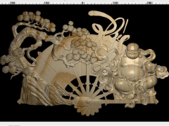 Mẫu quạt ông di lạc cnc