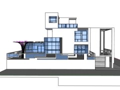 Mẫu sketchup việt nam nhà biệt thự 2 tầng miễn phí đẹp mắt