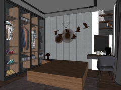 Mẫu thiết kế nội thất Phòng ngủ đẹp mắt nhất file sketchup