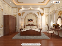 Mẫu thiết kế nội thất phòng ngủ theo phong cách cổ điển (sketchup 2019)
