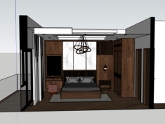 Mẫu thiết kế sketchup nội thất phòng ngủ