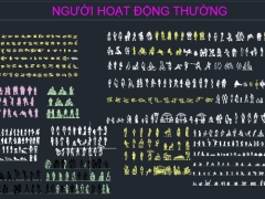Mẫu thư viện dwg tất cả mẫu người và xe