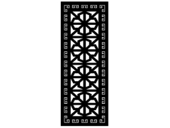 Mẫu vách hoa cnc ô cửa sắt đẹp
