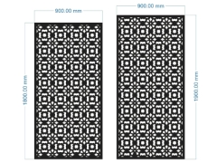Mẫu vách ngăn cnc 2 kích thước xây dựng mới nhất