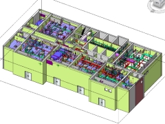 Mô hình Revit MEP cửa hàng thương mại tầng 1 chung cư