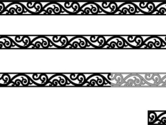 Model 2d cnc diềm mái kính dxf
