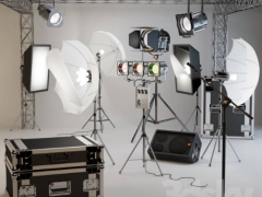 Model 3dmax bộ studio phòng chụp ảnh