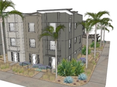 Model bản vẽ nhà phố 3 tầng liền kề 4x11m