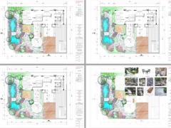 Model cad hồ sơ bản vẽ đầy đủ cảnh quan sân vườn kèm model .skp