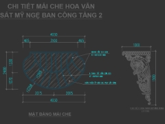 Model cad mái kính hoa văn sắt mỹ thuật đẹp