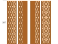 Model cnc cổng 4 bông tuyết đơn giản