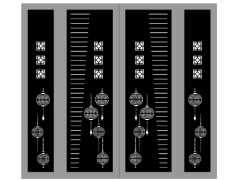 Model cnc cổng 4 cánh lồng đèn dxf