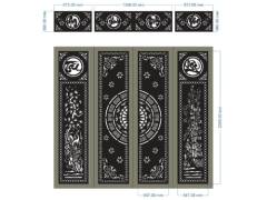 cổng 4 cánh cnc,File cổng 4 cánh,cnc 4 cánh,File cnc cổng 4 cánh