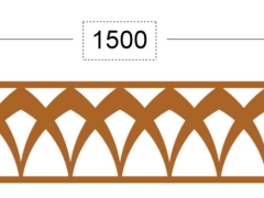 Model cnc diềm mái kính đẹp