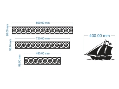 Model cnc diềm mái và thuyền