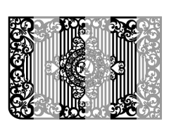 Model cnc hàng rào chữ phúc