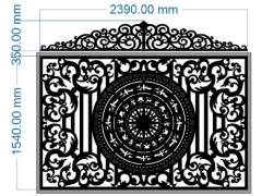 Model cnc hàng rào trống đồng