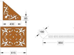 Model cnc hoa văn cổng dxf mới nhất