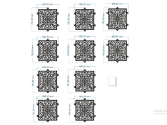 Model cnc hoa văn vuông đẹp nhất