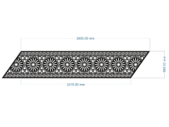 Model cnc lan can cầu thang hoa văn đẹp