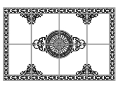 Model cnc mái kính hoa văn đẹp nhất