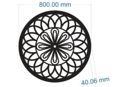 Model cnc mái kính tròn