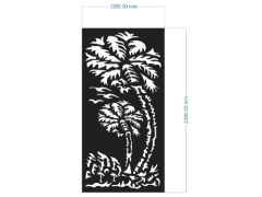 Model cnc vách cổng dừa mới