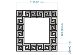 Model cnc vách ngăn đơn giản dxf 2d
