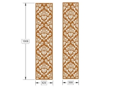 Model cnc vách ngăn lá mới