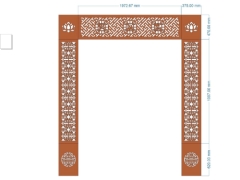 Model cnc vách thờ phúc lộc thọ