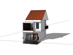 Model mẫu nhà phố 2 tầng 5x13m