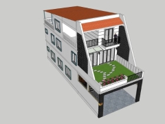Model mẫu nhà phố 3 tầng 7.15x19.7m
