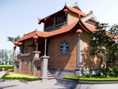 Model Nhà cổ Truyền thống | Nhà thờ | đình chùa ( FIle .skp)