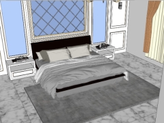 Model nội thất phòng ngủ đẹp sketchup việt nam