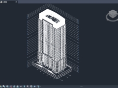 Model revit 2019 thiết kế kiến trúc và MEPF 21 tầng 20x41m (kiến truc+cấp thoát nươc+điều hòa thông gió)