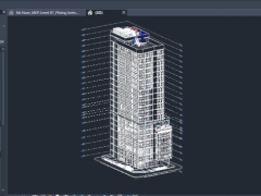Model revit 2019 thiết kế kiến trúc và MEPF 21 tầng 21x34m(kiến truc+cấp thoát nươc+điều hòa thông gió)