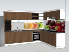 Model skechup bản vẽ nội thất phòng bếp đẹp