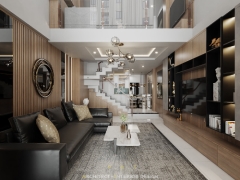 Model sketchup 2020 vray 4.2.002 nội thất căn nhà phố