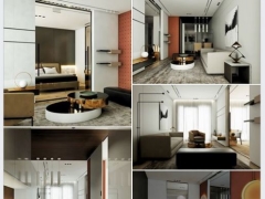 Model Sketchup nội thất căn hộ cao cấp