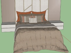 Model sketchup nội thất phòng ngủ