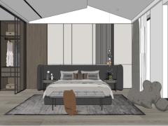 Model sketchup nội thất phòng ngủ đẹp nhất 