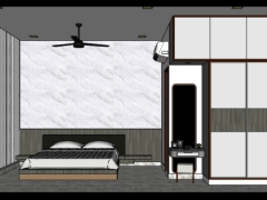Model sketchup nội thất phòng ngủ mới cao cấp