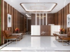 Model Sketchup nội thất quầy tiếp tân | sảnh khách sạn