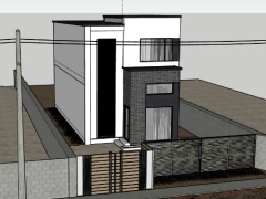 Model skp mẫu nhà phố 2 tầng 4.7x13.7m đẹp